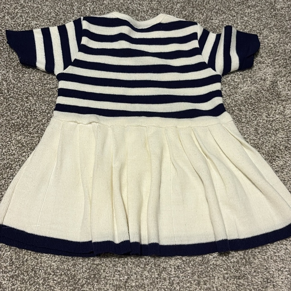 Vintage Toddler Blue Sailor Dress - Picture 4 of 4